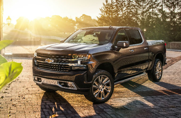 2019 Chevy Silverado 1500 High Country seen from the exterior front driver's side