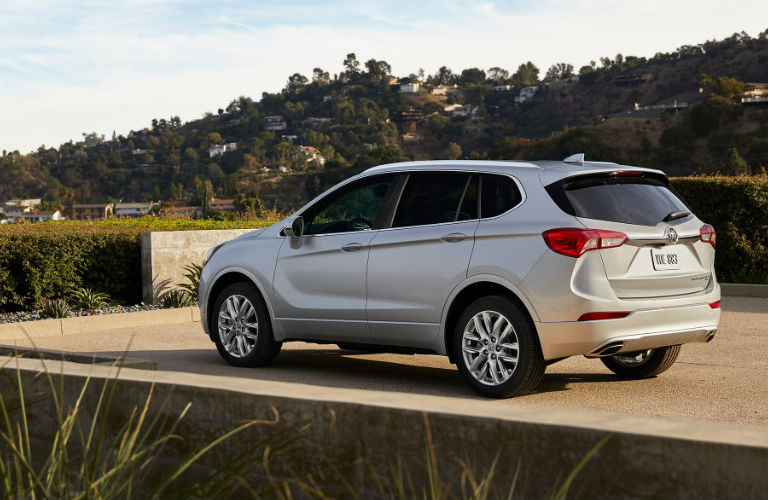 2019 Buick Envision parked in hilly area